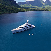 Exploring on a expedition charter yacht